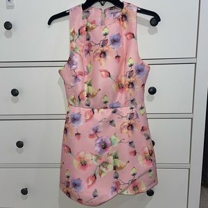 NEW PINK FLORAL ROMPER